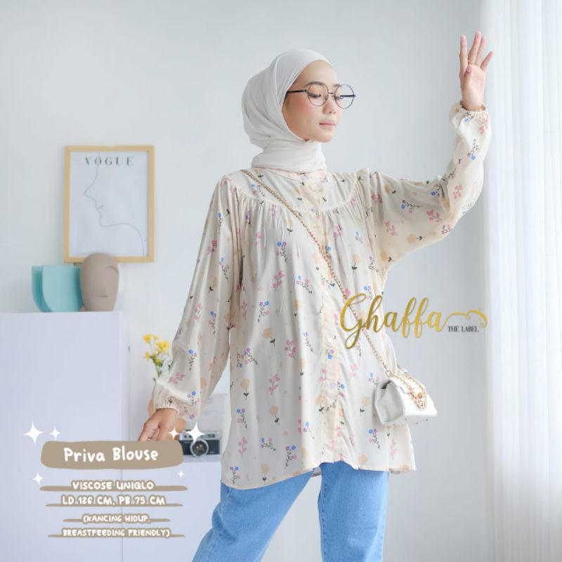 Blouse motif modern / Priva blouse by ghaffa the label / Blouse motif premium