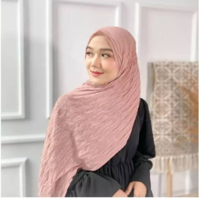 Pashmina Plisket PADI hijab persegi Panjang Plisket Murah