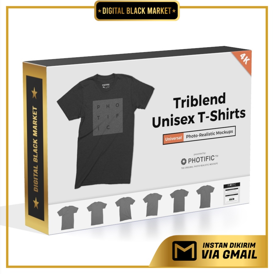 T-Shirt Unisex Mockups Set - Photoshop