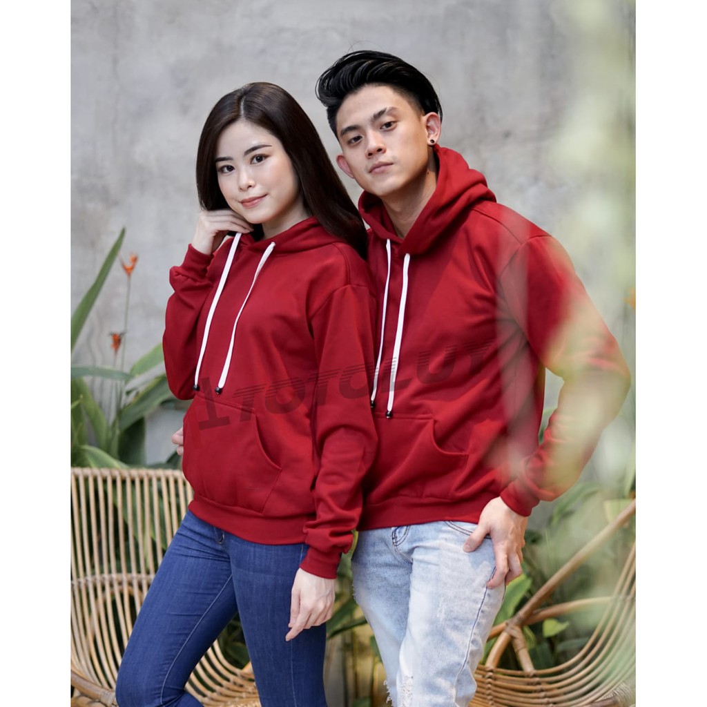 MUKZHOP - COUPLE SWEATER HOODIE POLOS / BASIC POLOS / TOTOLUY / MAROON