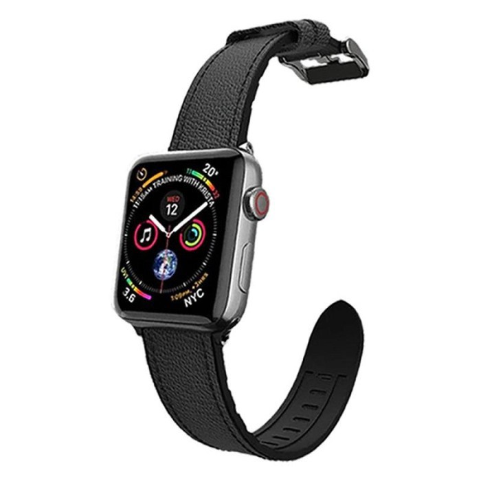 Hybrid Leather Band Strap for Apple Watch 38 40 42 44mm by X-DORIA