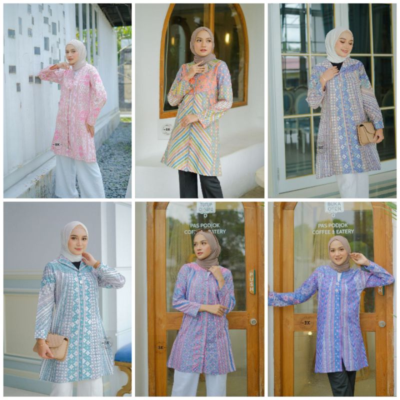 SERUT GENES JELITA TUNIK TUNIK BATIK MODERN WANITA