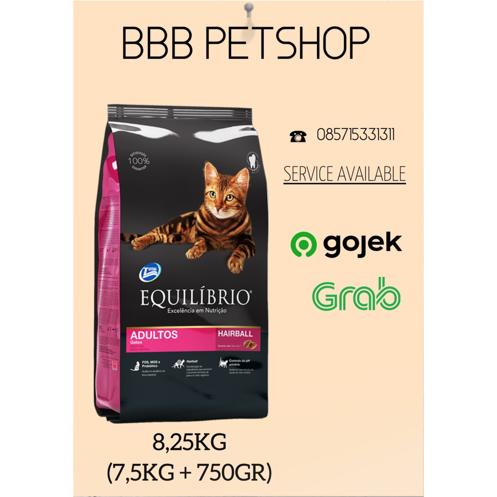 EQUILIBRIO CAT ADULT 7,5KG KHUSUS JASA KIRIM GOJEK/GRAB