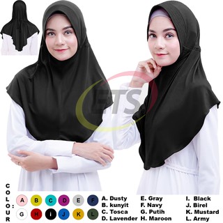 Promo Jilbab Serut Jokowi / Jilbab PTS / HIJAB Polos / Kerudung Murah