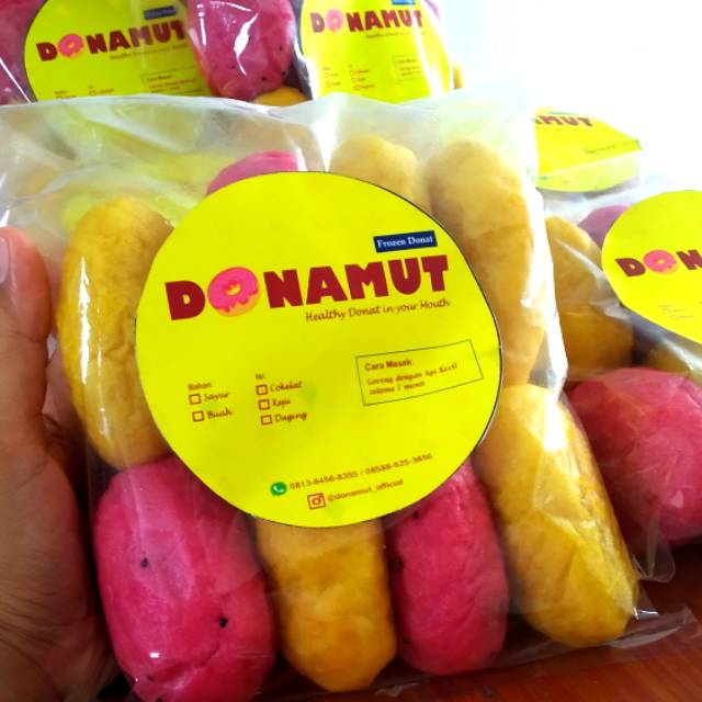 

Donamut - Donat Mangga mix Buah Naga 400 gr