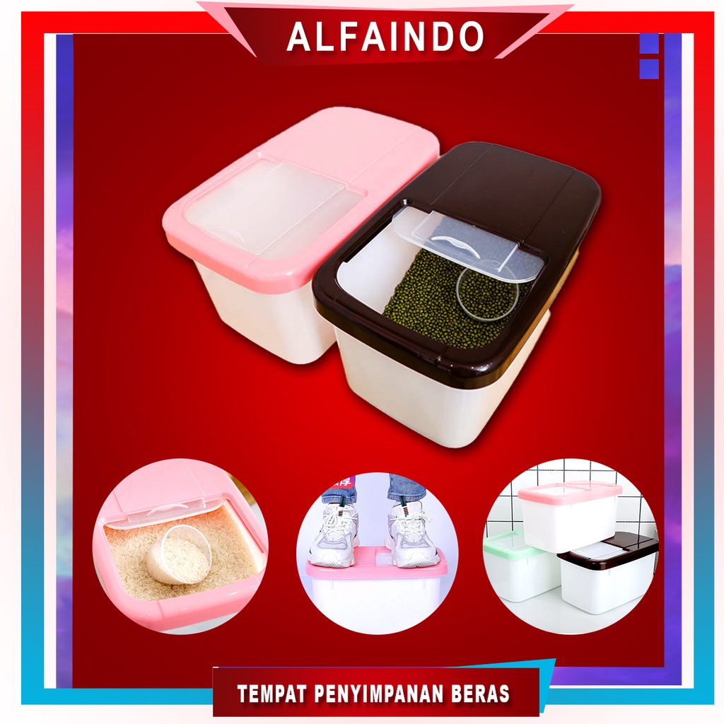 Tempat Beras Penyimpanan Makanan Rice Storage Box BB001