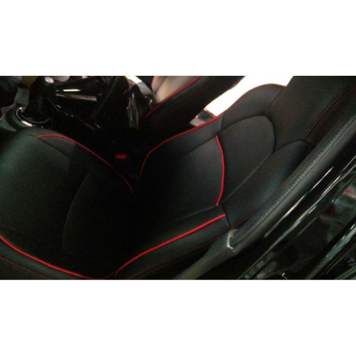 COVER JOK HONDA BRIO HITAM GARIS MERAH FULL SET