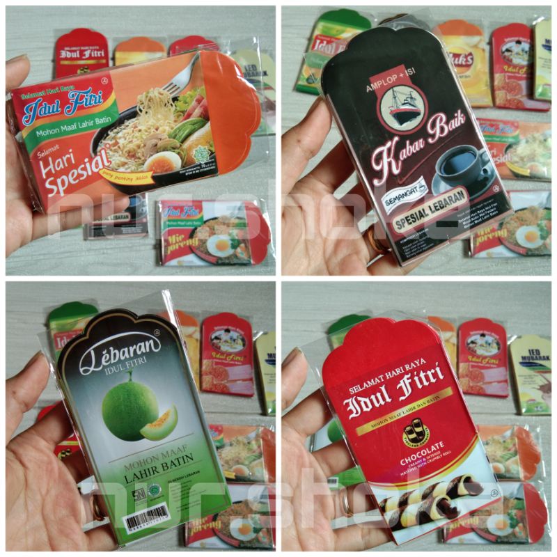 

Amplop snack lebaran unik, Bisa pilih motif, 1pack isi 10
