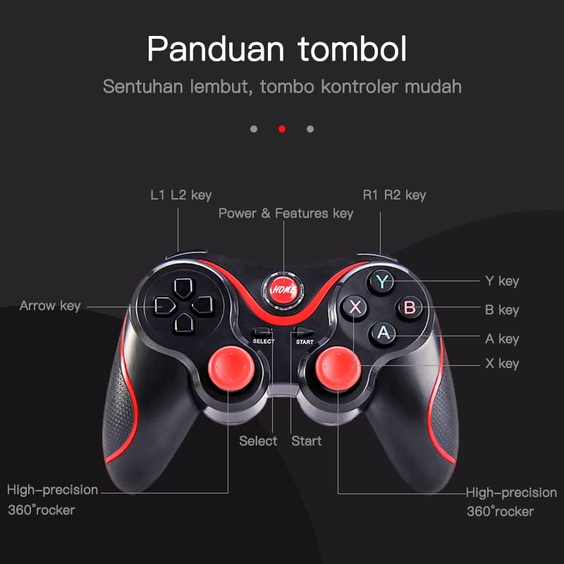 Gamepad Android X3 Stick HP Bluetooth Wireless Smartphone