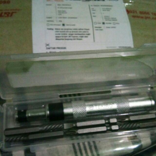 Tekiro Obeng Ketok Gedor Mini 7 Pcs Mata Obeng Dan Tap Balik Serbaguna Tekiro