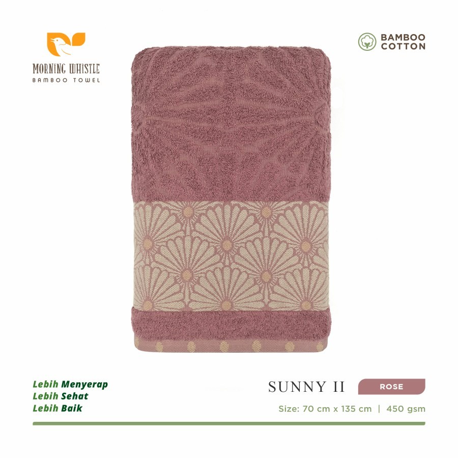 HANDUK MANDI DEWASA BAMBOO TERRY PALMER MORNING WHISLE BAMBOO SUNNY / HANDUK MANDI DEWASA 70 X 135CM