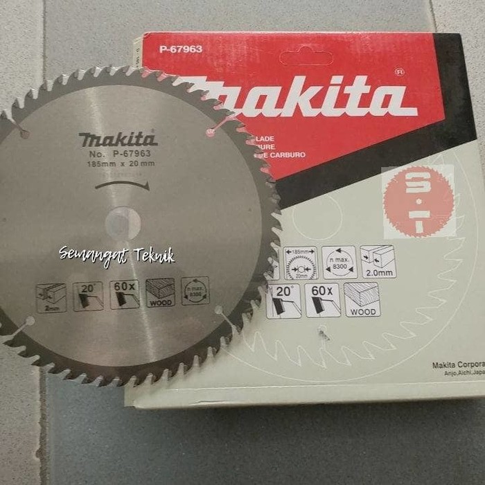 PISAU GERGAJI CIRCULAR SAW BLADE 7" X 60T GIGI MAKITA