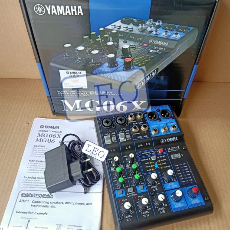 MIXER YAMAHA MG06X MG 06 X MIXING CONSOLE 6 CHANNEL YAMAHA MG06