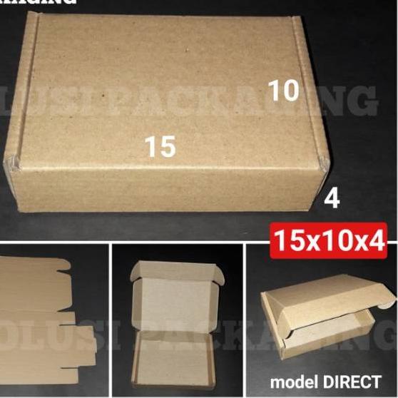 ☜ KARDUS 15X10X4 COKLAT 10 PCS-KARDUS PACKING KARDUS POLOS KARDUS SEPATU KOTAK HP KARDUS HP DOS BOX 