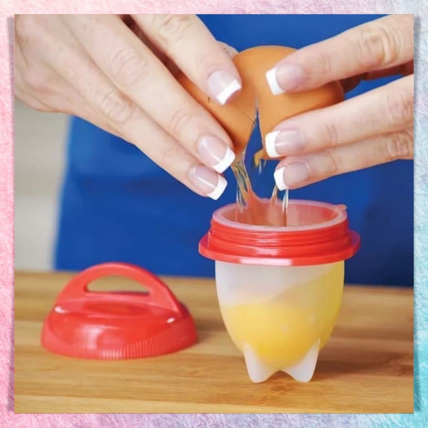 Alat Rebus Telur Cetakan Telur Rebus Perebus Telur Bahan Silikon Silicone Egg Boil 1 pcs