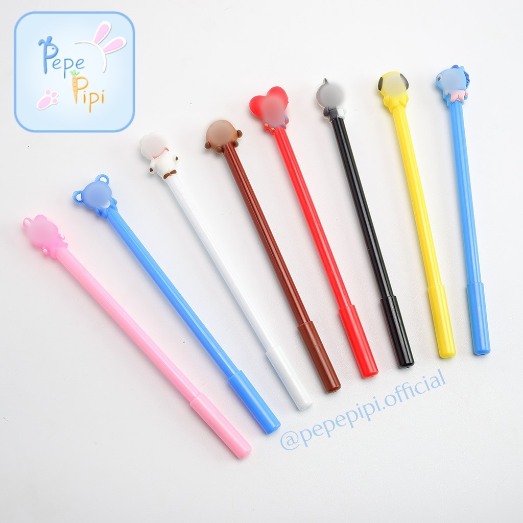 Pen- Pena Boy Band Korea Bolpen, Pulpen, Gelpen Korea Bangtan Army Kpop Korea Karakter Lucu Unik