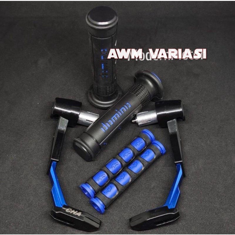 PAKET ACC STANG proguard robot + handgrip  sisik + karet handle 3in1 bisa buat semua motor