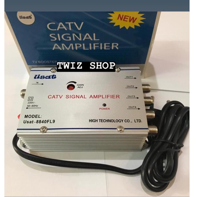 CATV Signal Amplifier Booster 4 Way 40db