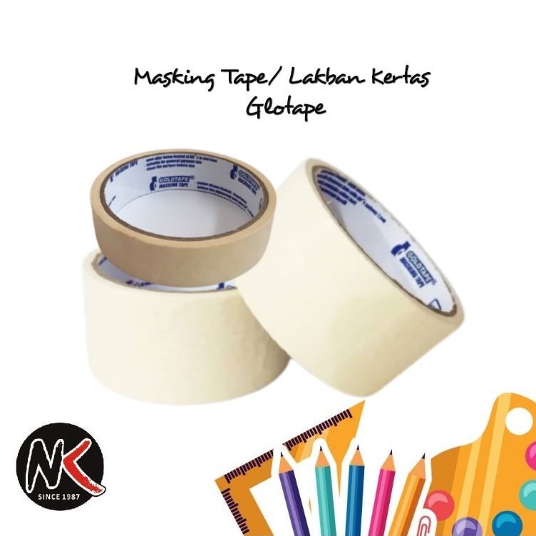 

Lakban Kertas / Masking Tape Glotape