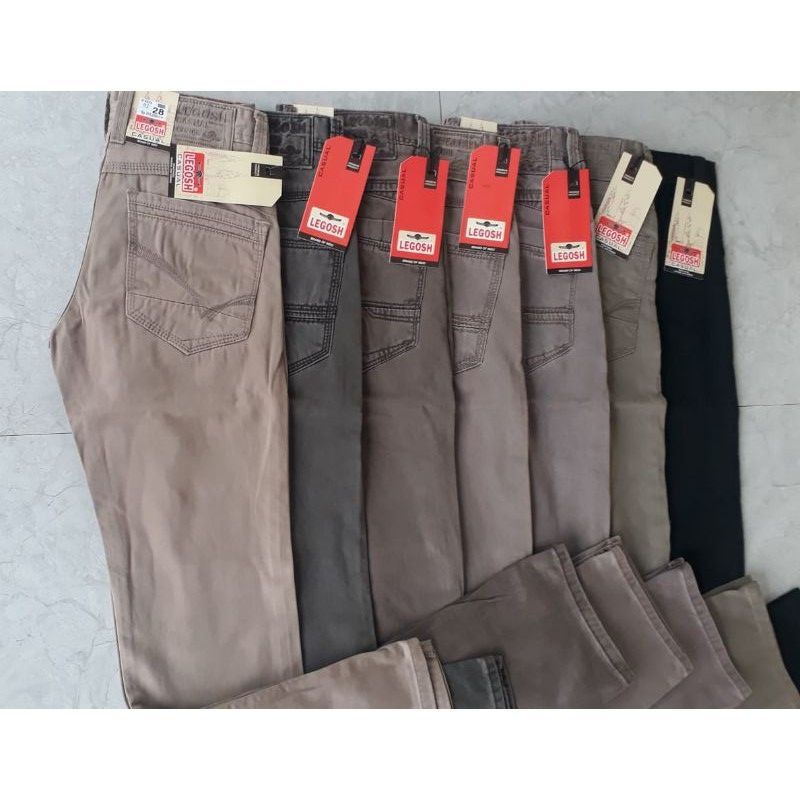 PROMO!! Celana panjang bahan kanvas pria /original standar reguler size 27-38