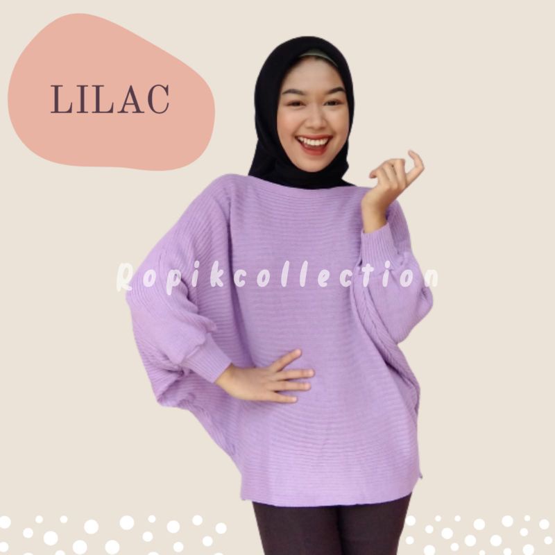 Lasperal Batwing Sweater Blouse