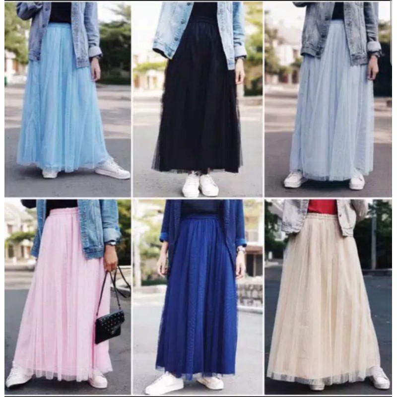 Rok Tutu Panjang Polos / Tutu Maxi Skirt