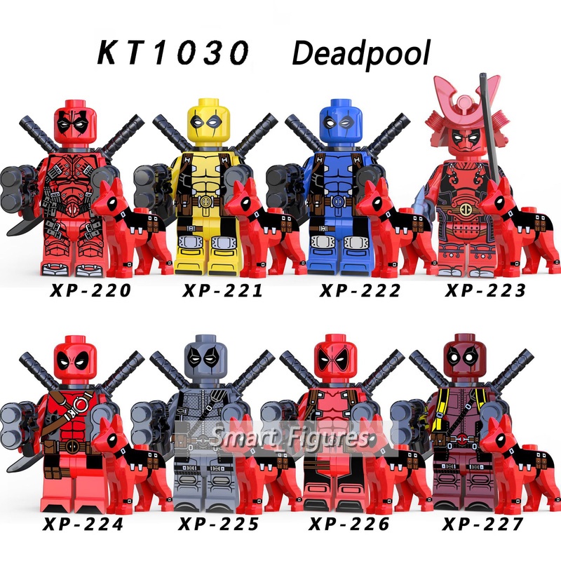 Mainan Action Figure Mini Figure Deadpool Marvel Super Heros KT1030 Untuk Koleksi / Hadiah Anak