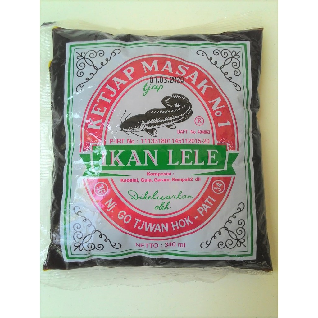 

Kecap Masak no1 kemasan 340 ml cap Ikan Lele khas PATi