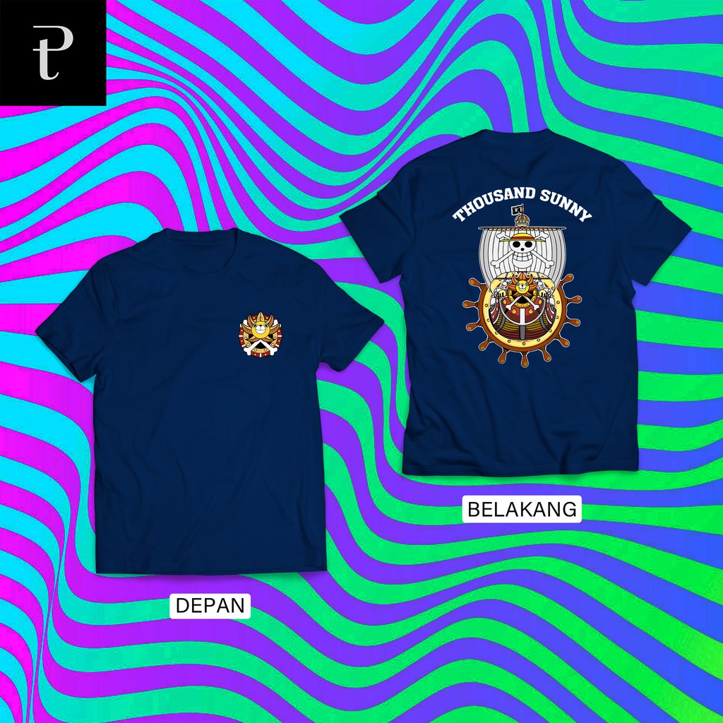 Kaos Anime One Piece Kapal Thousand Sunny