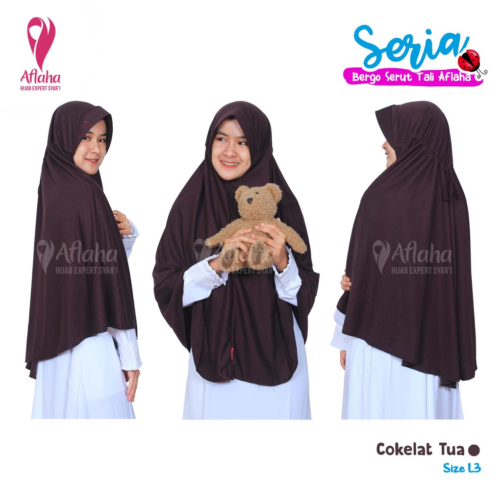 Jilbab Seria - Bergo Pet Antem - Bahan Kaos - Jilbab Aflaha