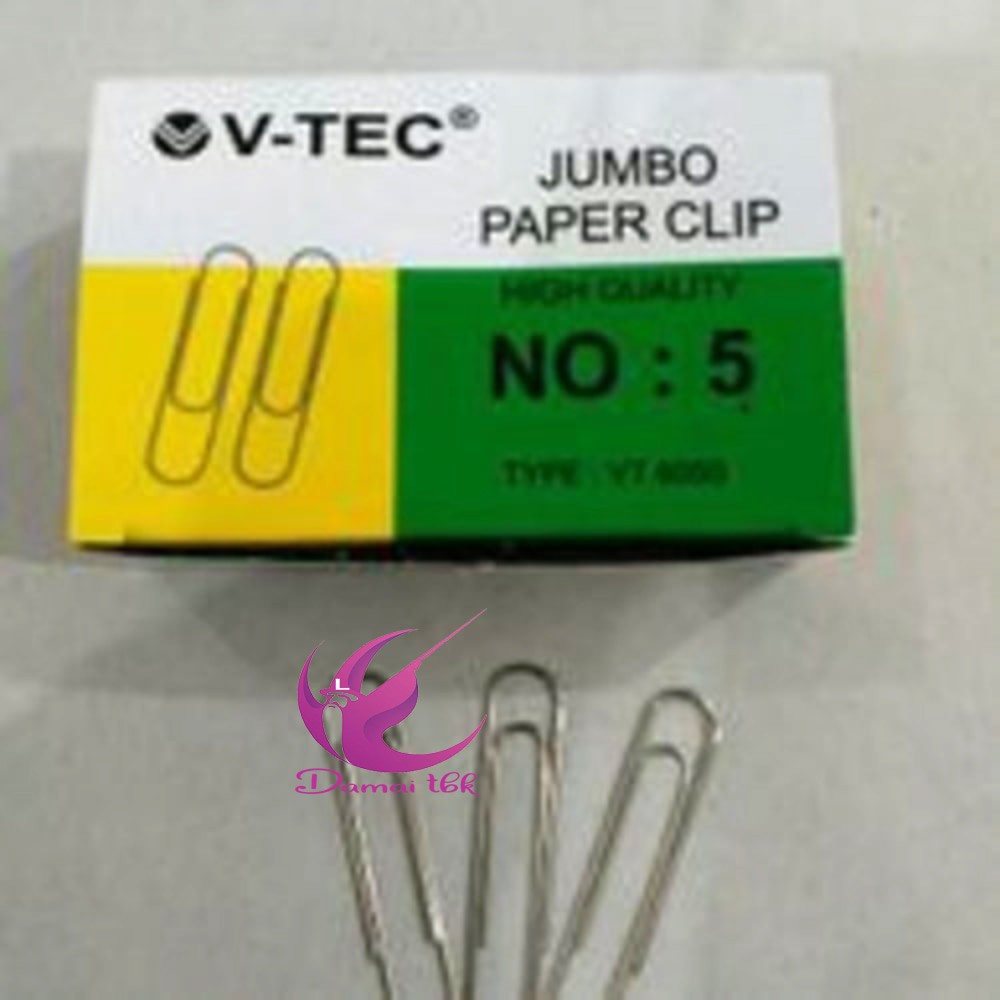 

Trigonal Clip Paper klip Penjepit kertas Jumbo No. 5 VT 6050