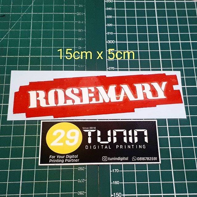 

Sticker Cutting Band Rosemary - wars skatepunk Stiker Oracal