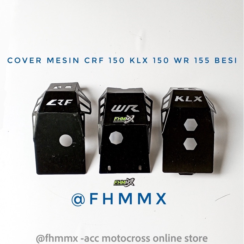 cover mesin CRF 150 KLX 150 WR 155 besi