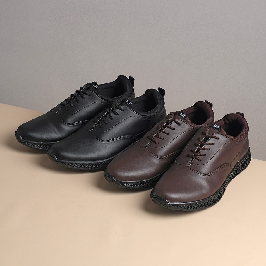 GARRICK BLACK |ManNeedMe x Jack| Sepatu Oxford Pria | Pantofel Formal