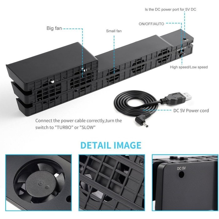 HOTTEST  PS4 PRO INTELLIGENT COOLING FAN FOR PS4 PRO ORIGINAL DOBE