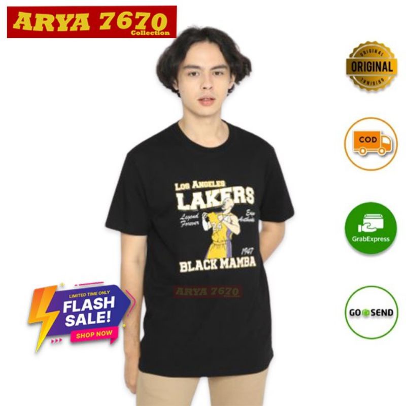 [PROMO] Erigo T-Shirt Los Angeles Legend Black Original Size S - Harga Termurah
