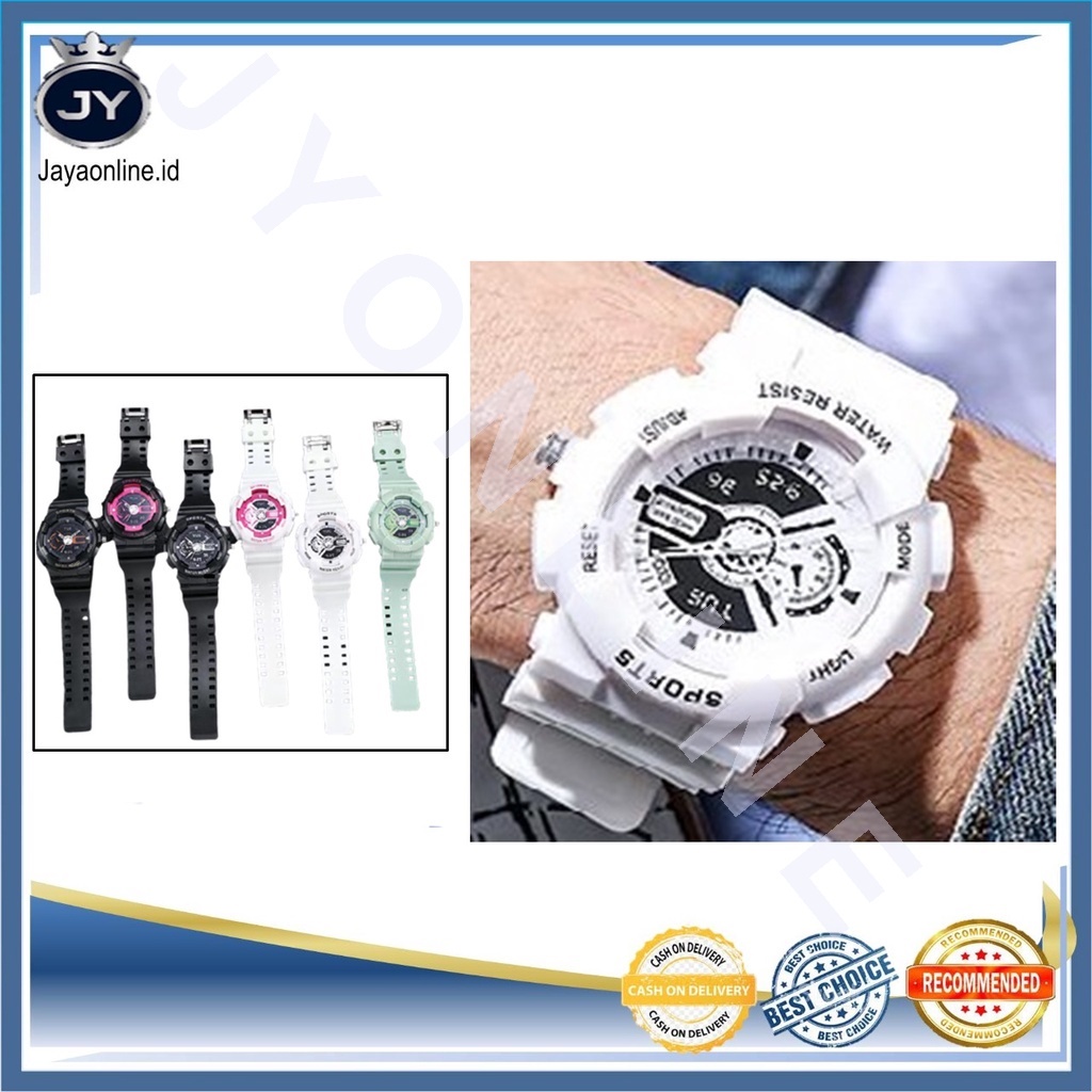 JY J029 Jam Tangan Sporty Tali Rubber Analog Import Fashion Terbaru Murah