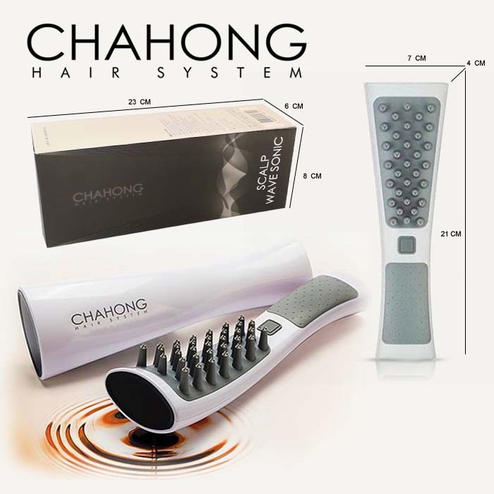 MURAH Chahong Scalp Wave Sonic Massage Kulit Kepala Sisir Elektrik Portable Alat Pijat Kulit Kepala Anti Ketombe