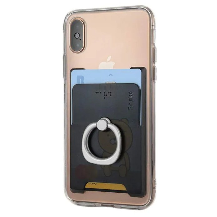 

Card Holder HP Slot Ringke with Ring Kickstand 2 in 1 (Max 2 Card)