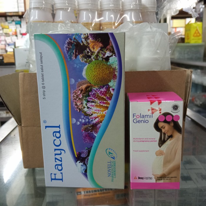 Ibu Hamil - Paket Vitamin Ibu Hamil Folamil Genio & Eazycal