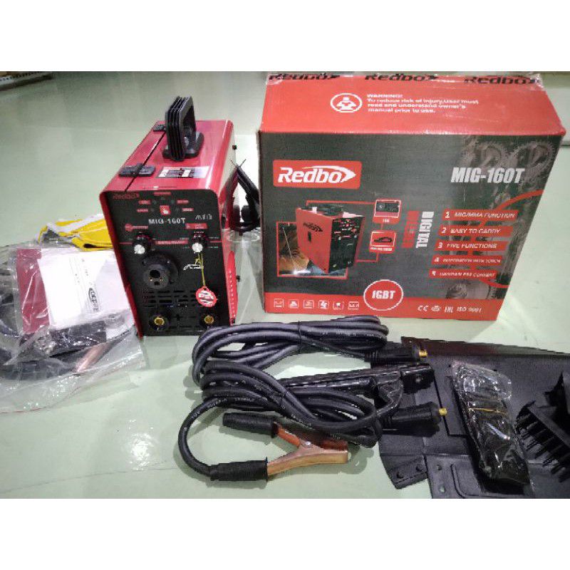 REDBO Mig 160 T Las Mig Gasless Fluxcore CO MMA