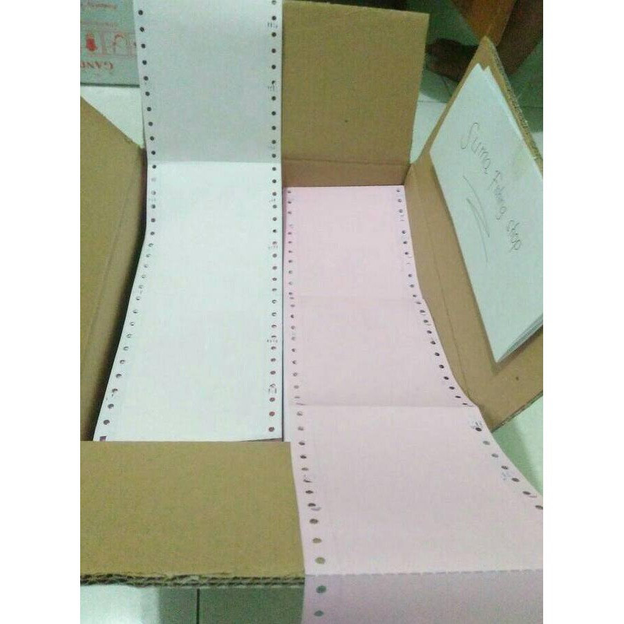 

Kertas Resi/Continous Form/Kertas Wartel 2 Ply 9,5 / 2 x 11 / 2 : 4