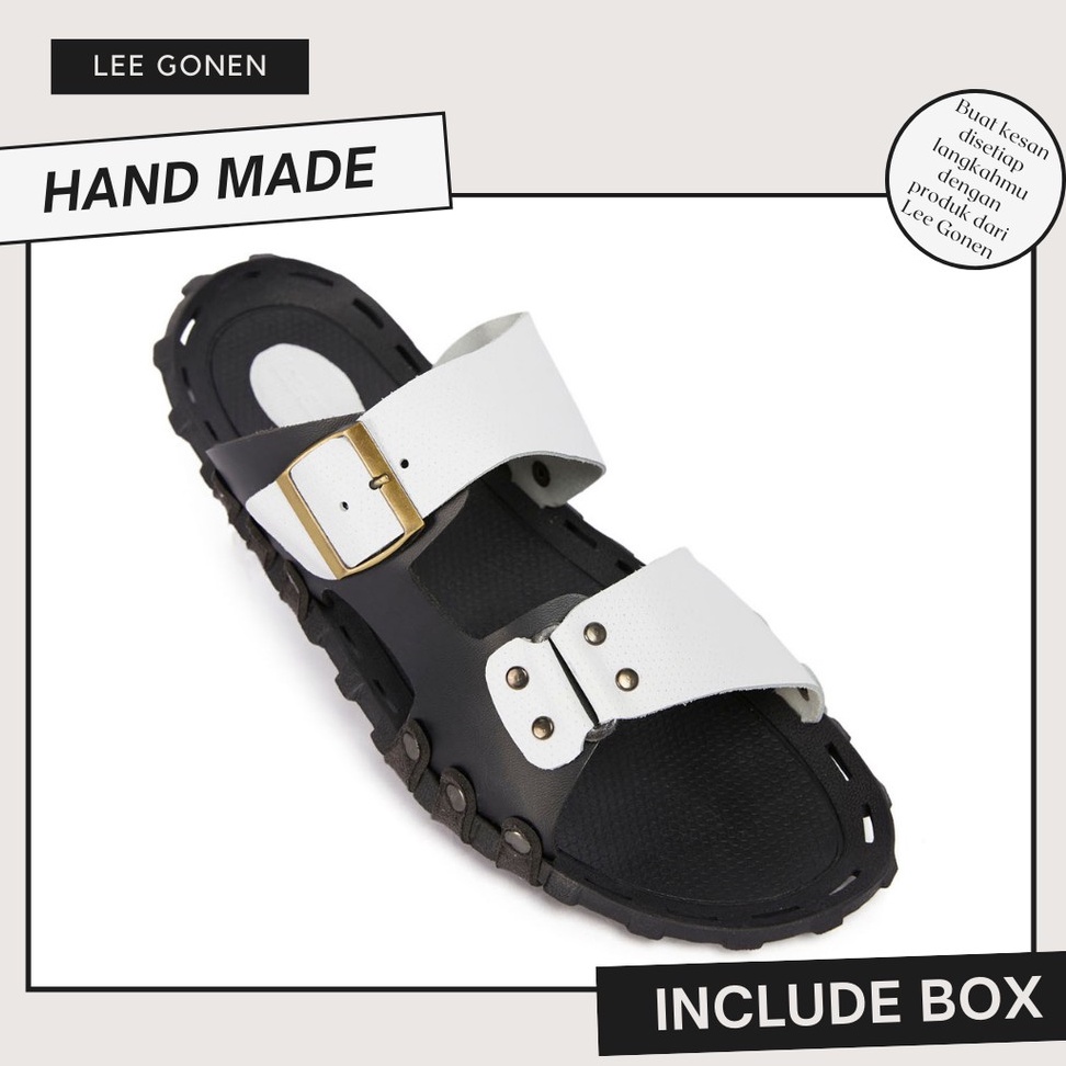 SANDAL KULITPRIA LEE GONEN SENDAL KEKINIAN SANDAL TERBARU PRIA