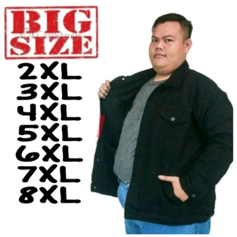 JAKET JEANS PRIA JUMBO BIG SIZE 2XL-10XL