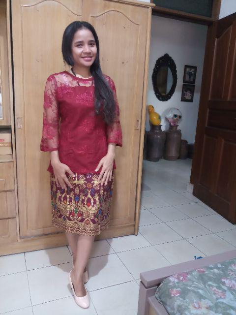 Qnunbatik Batik Family/keluarga Rok N Blus Viona Kidang