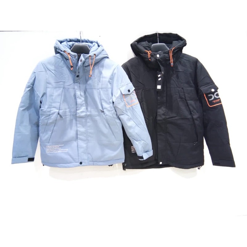 Jacket Pria Jaket Parasut Tebal Parasit Taslan Topi - Mario Zegnoti (#9266)