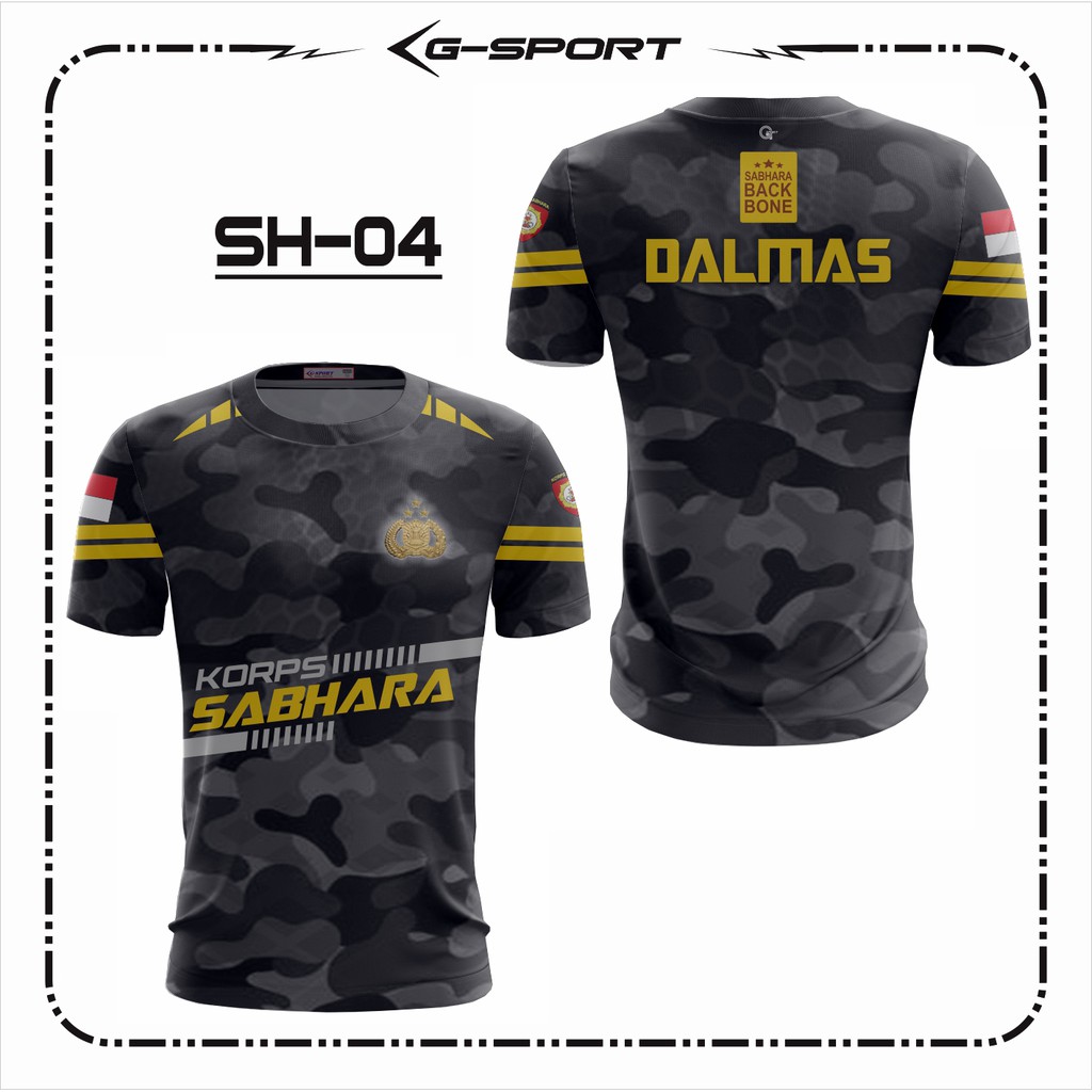 sabhara-04 KAOS BAJU JERSEY MILITARY RUNNING ORIGINAL