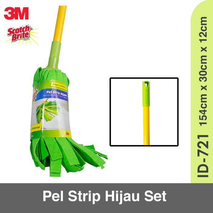 PEL PELAN SCOTCH BRITE ABSORBENT STRIP MOP SET ID-721 3M SCOTCH-BRITE