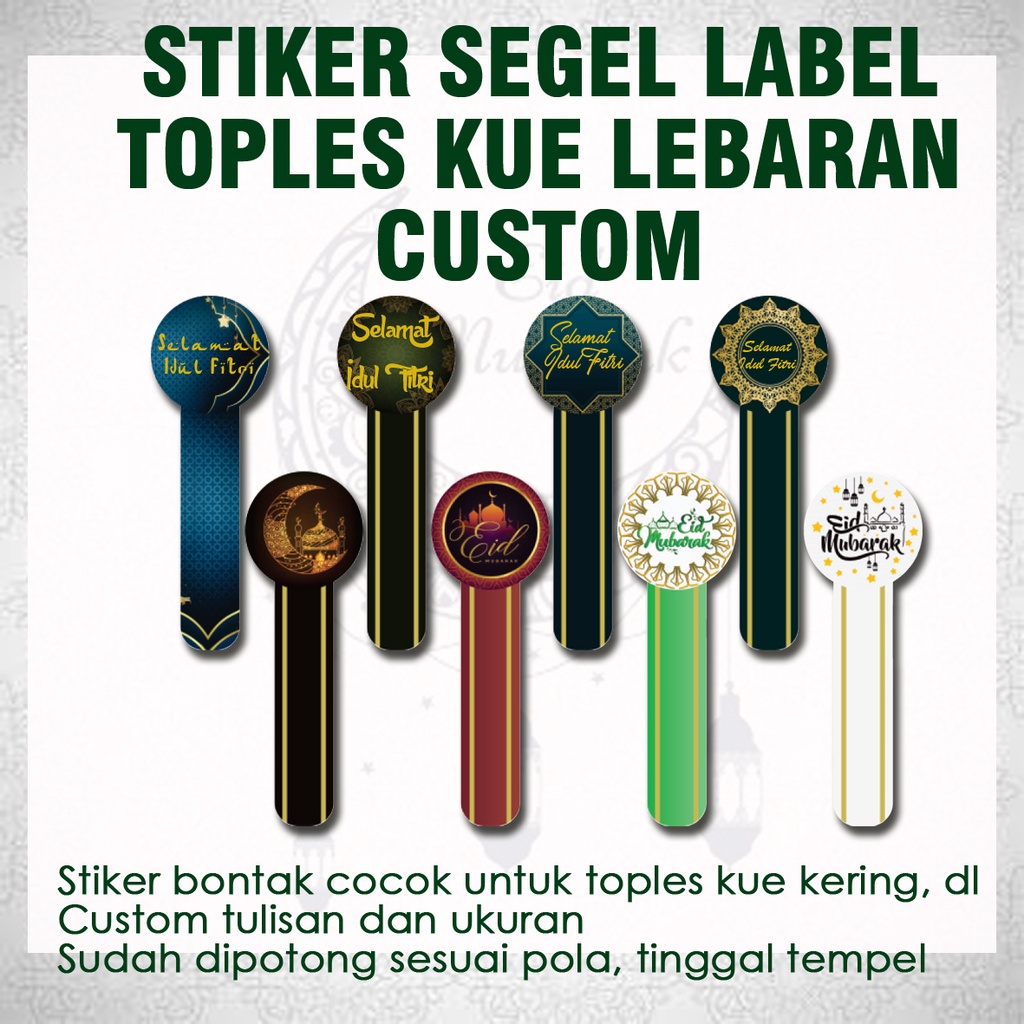 

STIKER SEGEL LABEL TOPLES LEBARAN HAMPERS IDUL FITRI RAMADHAN CUSTOM UKURAN NAMA