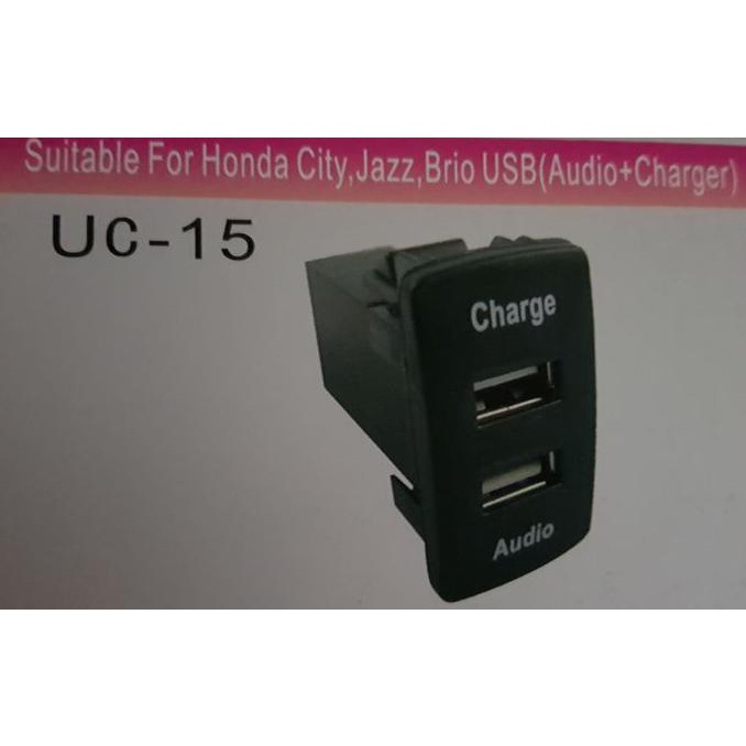 Colokan kabel usb audio charger untuk mobil honda city hrv jazz brio
